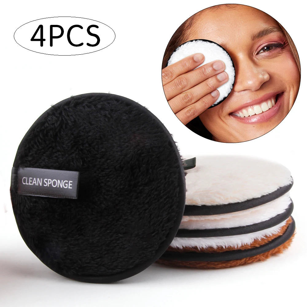 4Pcs Makeup Remover Pads