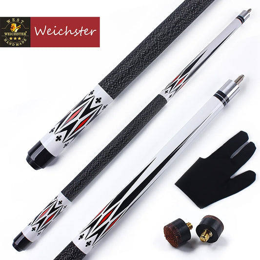 Weichster Billiard Pool Cue Stick 1/2 Maple Wood Shaft 58" 13mm Screw on Tip Cue