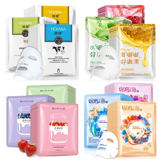 15Pcs BIOAQUA Fresh Fruit Face Masks