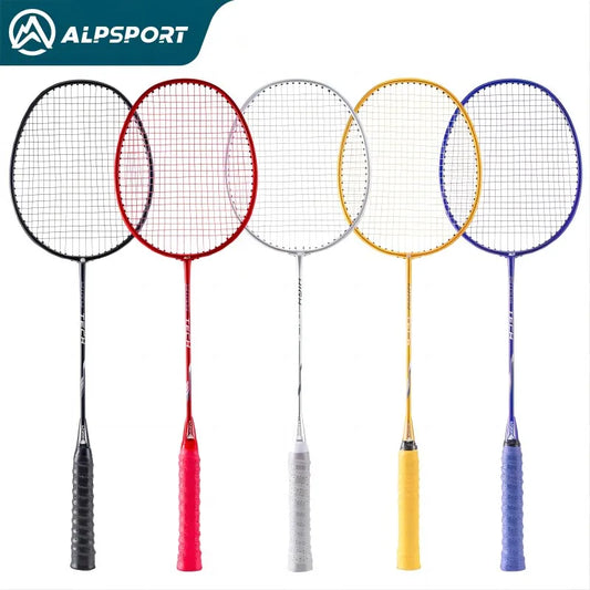 Professional Carbon Fiber + Titanium Badminton Rackets 2pc