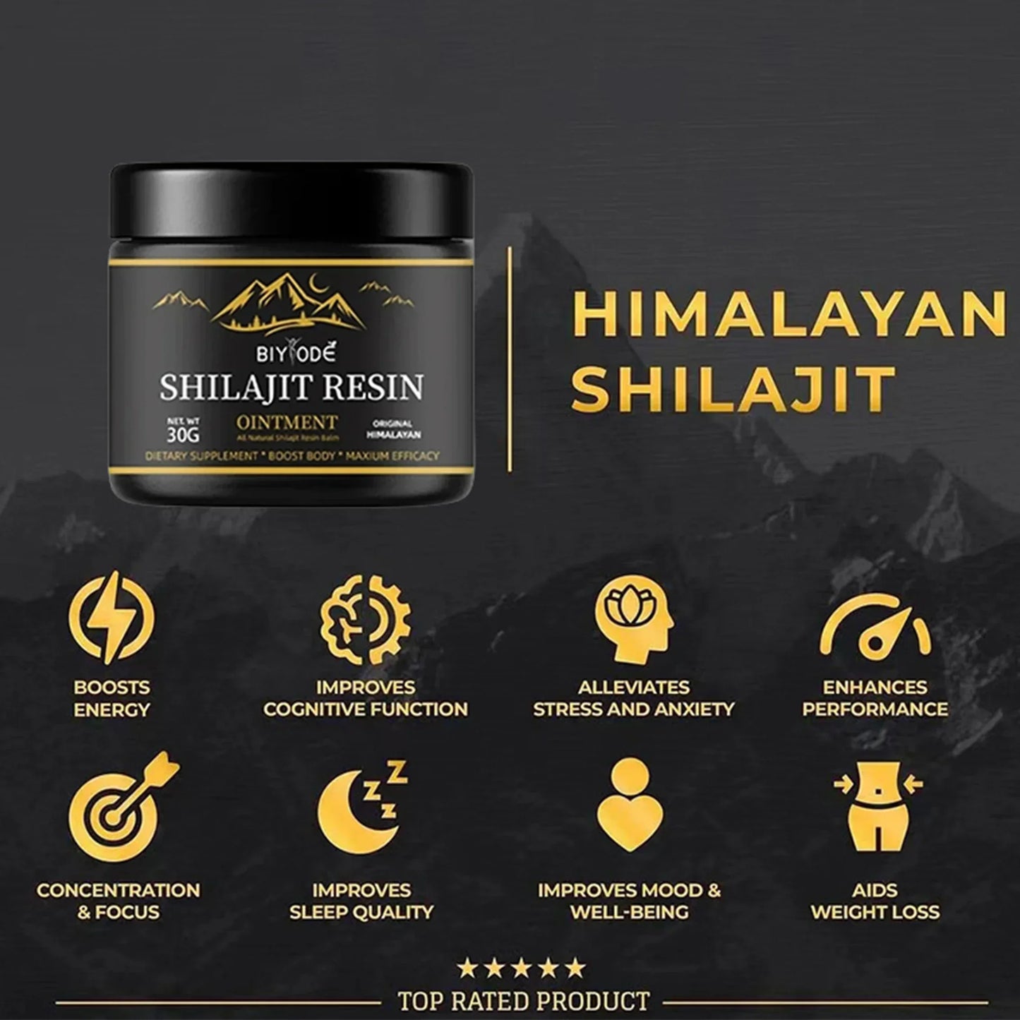 30g 100% Himalayan ORGANIC Shilajit