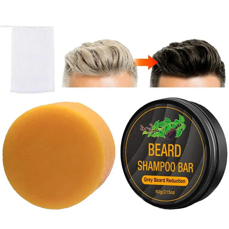 Beard Shampoo Bar Gray Hair Coverage