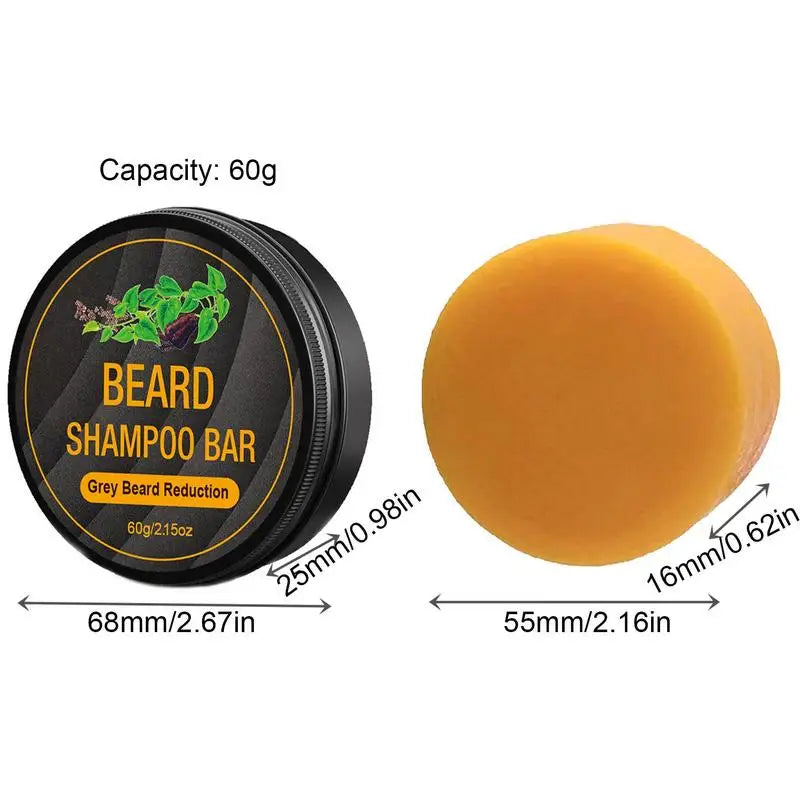 Beard Shampoo Bar Gray Hair Coverage