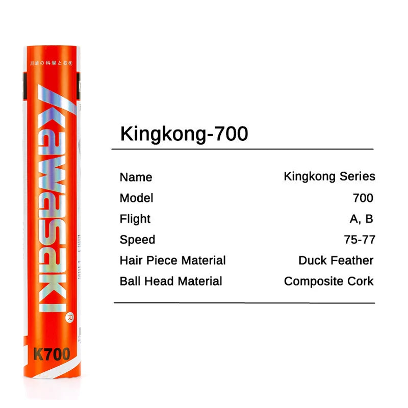 Kawasaki King Kong 100/500 Feather Shuttlecock