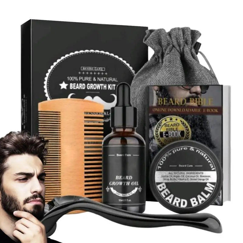 5pcs Mens Beard Grooming Set