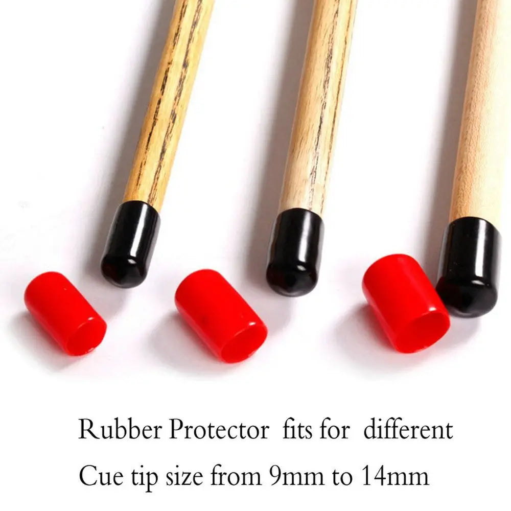 10Pcs Rubber Pool Cue Tip Protectors