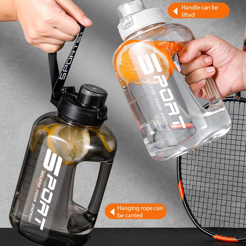 1.2L/1.7L/2.5L Sports Water Bottle with Straw