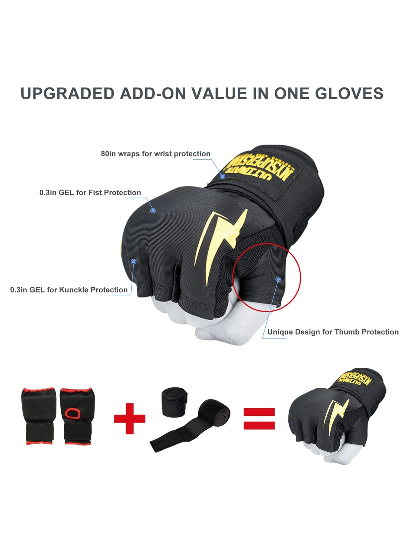 Boxing Wraps and Gloves