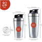 500/750ml Stainless Steel Protein Powder Shaker Bottle Leak Proof