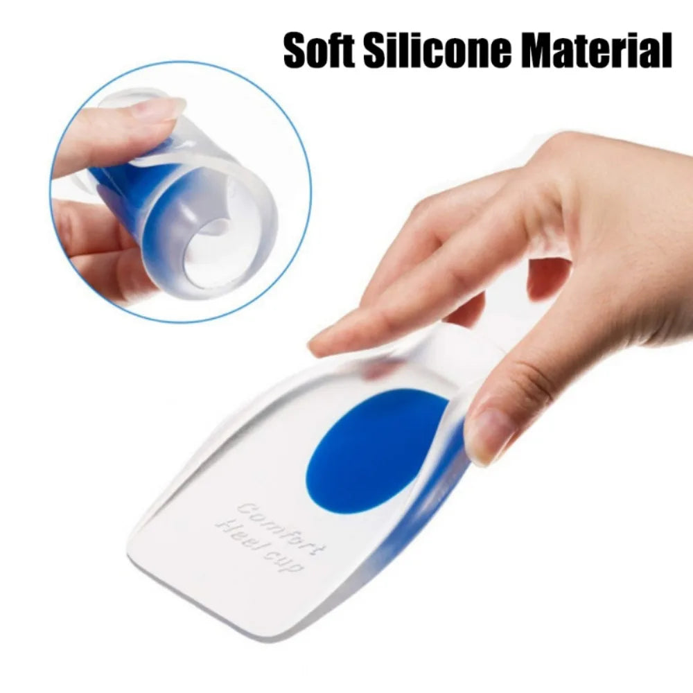 1pair Soft Silicone Gel Insoles