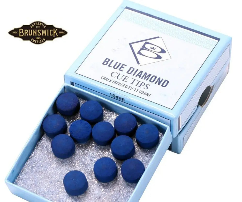 BRUNSWICK Blue Diamond Snooker Pool Cue Tips