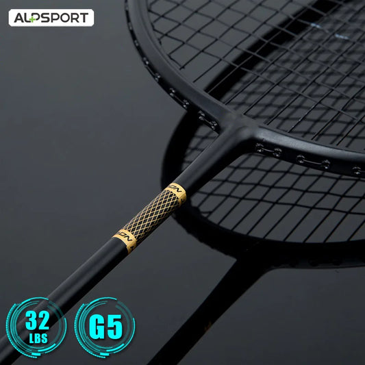 Carbon Fiber + Titanium Alloy Badminton Racket Ultra-Lightweight