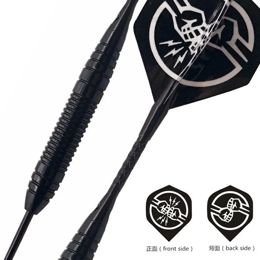 Professional White/BLACK Darts with Steel Tip Darts and Iron Copper Barrel