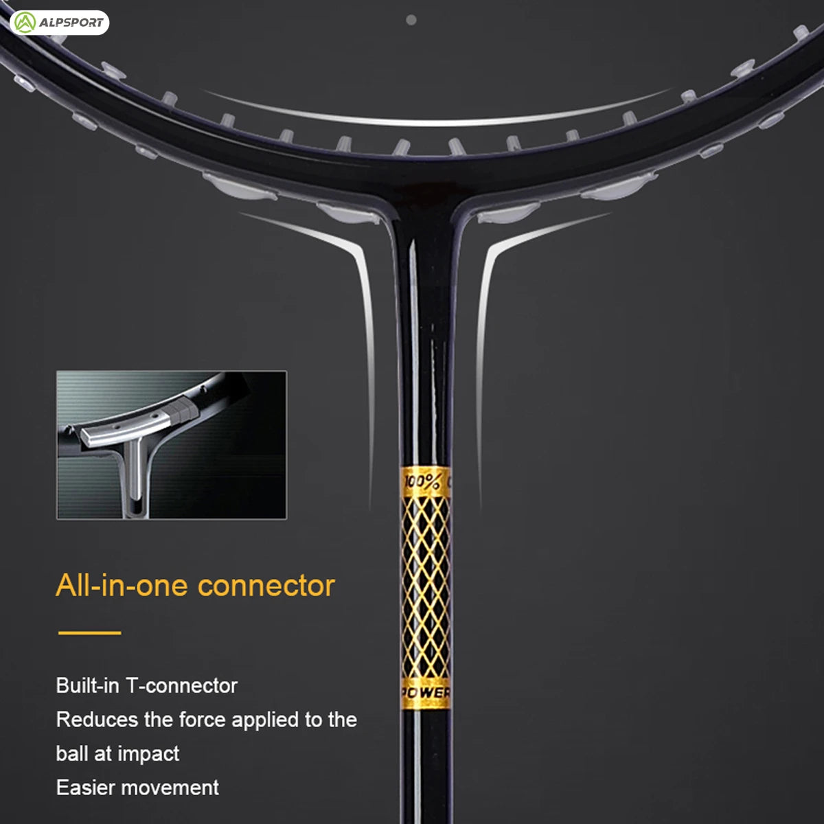 Carbon Fiber + Titanium Alloy Badminton Racket Ultra-Lightweight