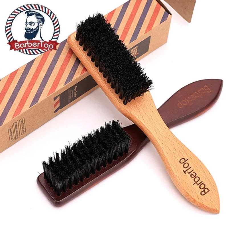 Top Barber Wood Soft HairBrush